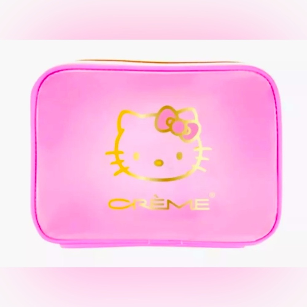 The Crème Shop x Sanrio Hello Kitty Perfect Pink Beauty Travel Case Translucent